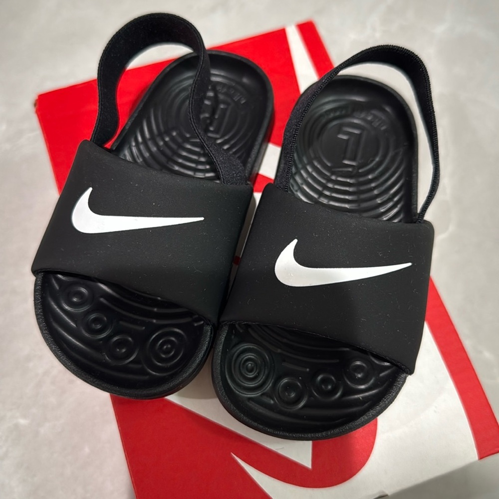 Nike toddler KAWA slide black